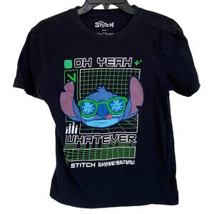 Disney Stitch T-Shirt Size 14 / 16 Youth Crew Neck Tshirt T Shirt Tee Black